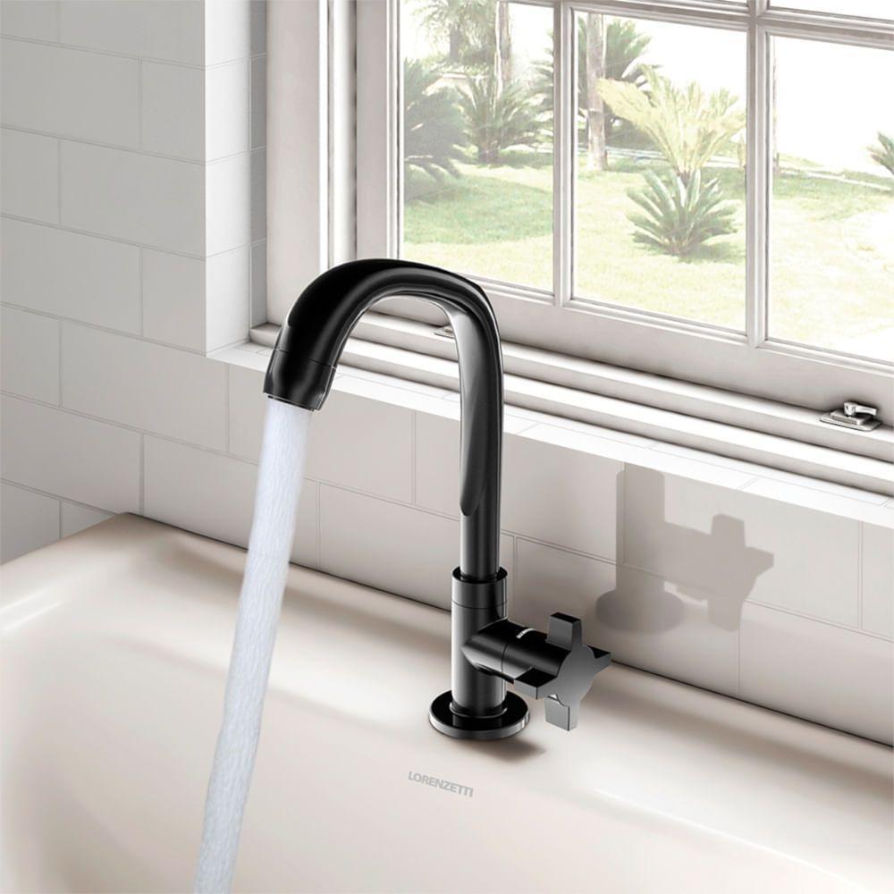 Torneira Para Lavatório Bica Alta Fitt Cross 1195 F64 Branca - 7110055 - Lorenzetti - 2