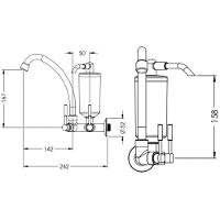 Torneira Com Filtro Para Cozinha Abs Stilo 1-4 De Volta C31 Cromada De Mesa - Vtf701cwb - Esteves - 2