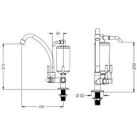 Torneira Com Filtro Para Cozinha Abs Stilo 1-4 De Volta C31 Cromada De Mesa - Vtf701cwb - Esteves - 3