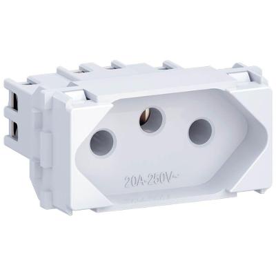 Tomada 2p+t Com 20 Ampères 250 Volts Branco - E011100120 - Wetzel