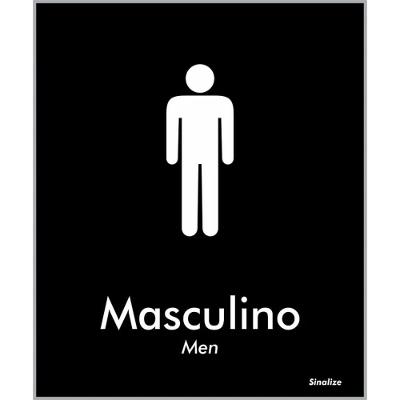 Placa De Poliestireno Store Black 15x18cm Masculino - Blk02 - Sinalize