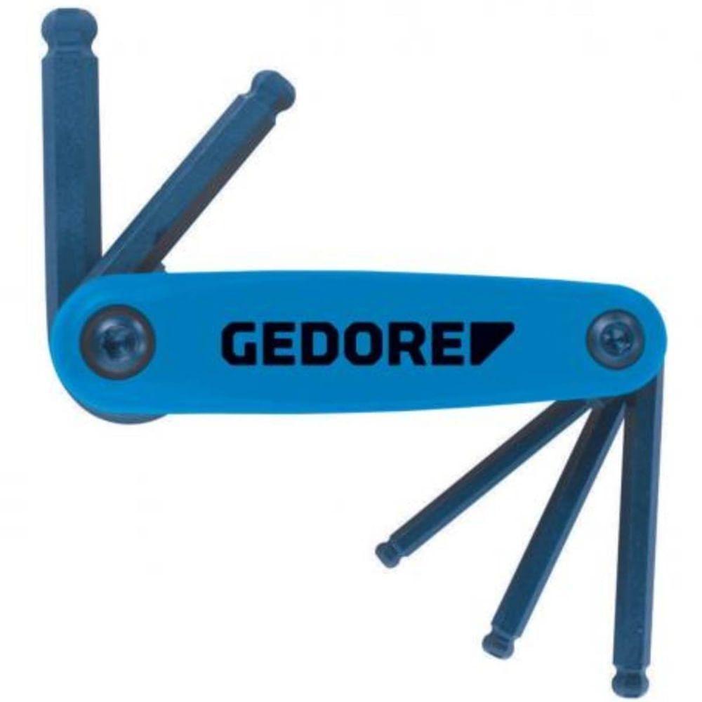 Jogo De Chaves Hexagonais Abauladas - 012535 - Gedore - 1