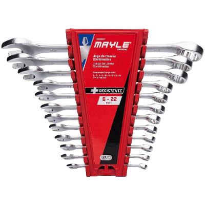 Jogo De Chave Combinada 6 A 22mm Com 12 Peças - 102405my - Mayle