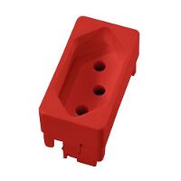 Tomada Universal 2p+t 20a Vermelha - Dc-9300-2 - Dicompel - 1