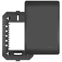 Placa 4x2 Com Suporte Cega Habitat Black - 4068 - Fame - 1