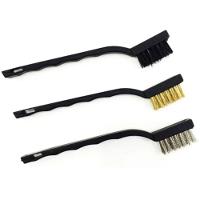 Jogo De Escova De Aço Pequena Com Cabo Plástico 3 Peças - 748609 - Mtx - 1