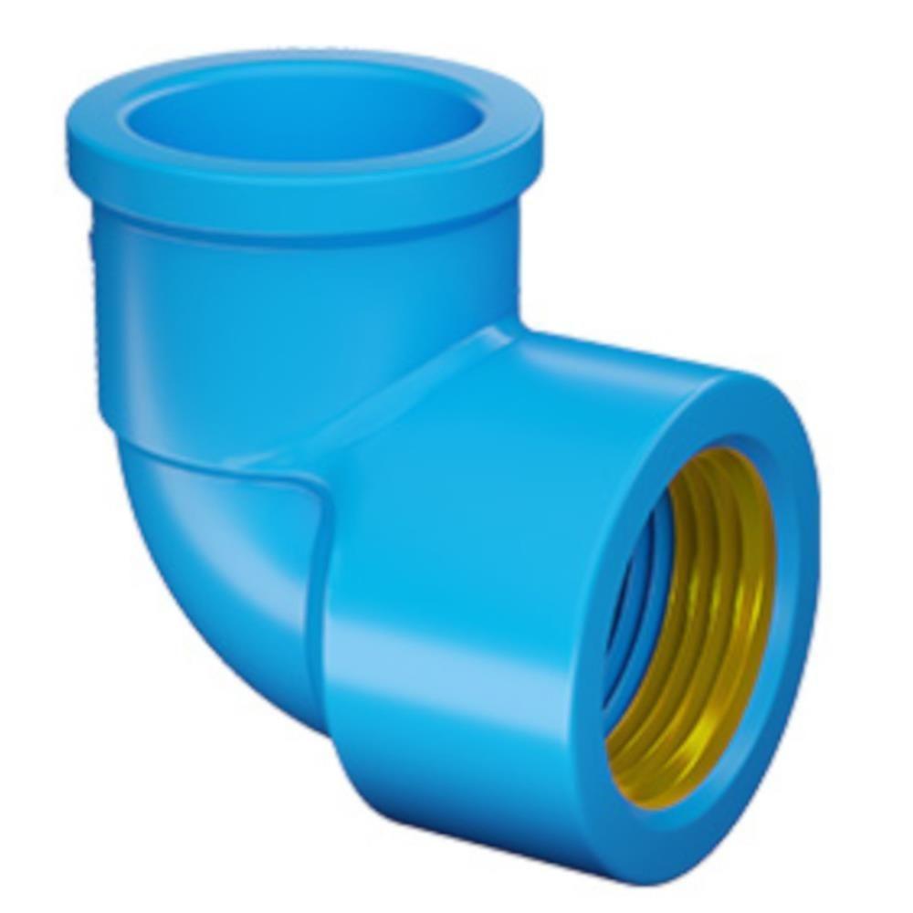 Joelho 90º Soldável Rosca Com Bucha De Latão 20x1-2"" - 10302012 - Fortlev Joelho 90 Soldavel 20x1-2 Rosca Bucha Latao - 1