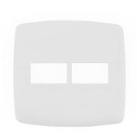 Placa 4x4 2 Modulos Com Suporte Branco - Dc-8100-41 - Dicompel - 1