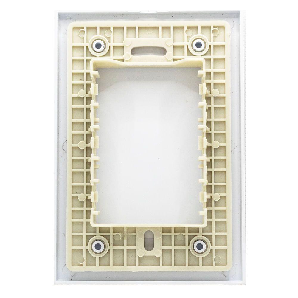 Placa 4x2 Cega Com Suporte Branco - Rvb-1300-42 - Ravenna - 2