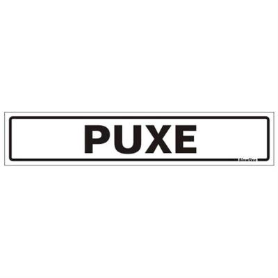 Placa De Poliestireno Auto-adesiva 5x25cm Puxe - 200 Bl - Sinalize Placa 5x25 Puxe 200bl Sinalize