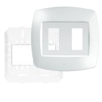Placa 4"" X 4"" Com Suporte 2 Módulos Verticais Elegance - 2761 - Fame Placa 4x4 C-suporte 2 Mod.vert.elegance - 1