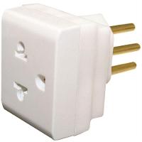 Plugue Adaptador Pb 2p+t 10 Ampères Branco - 690660 - Pial Plugue Adaptador Pb 2p+t Branco 10a Pial 690660 - 1
