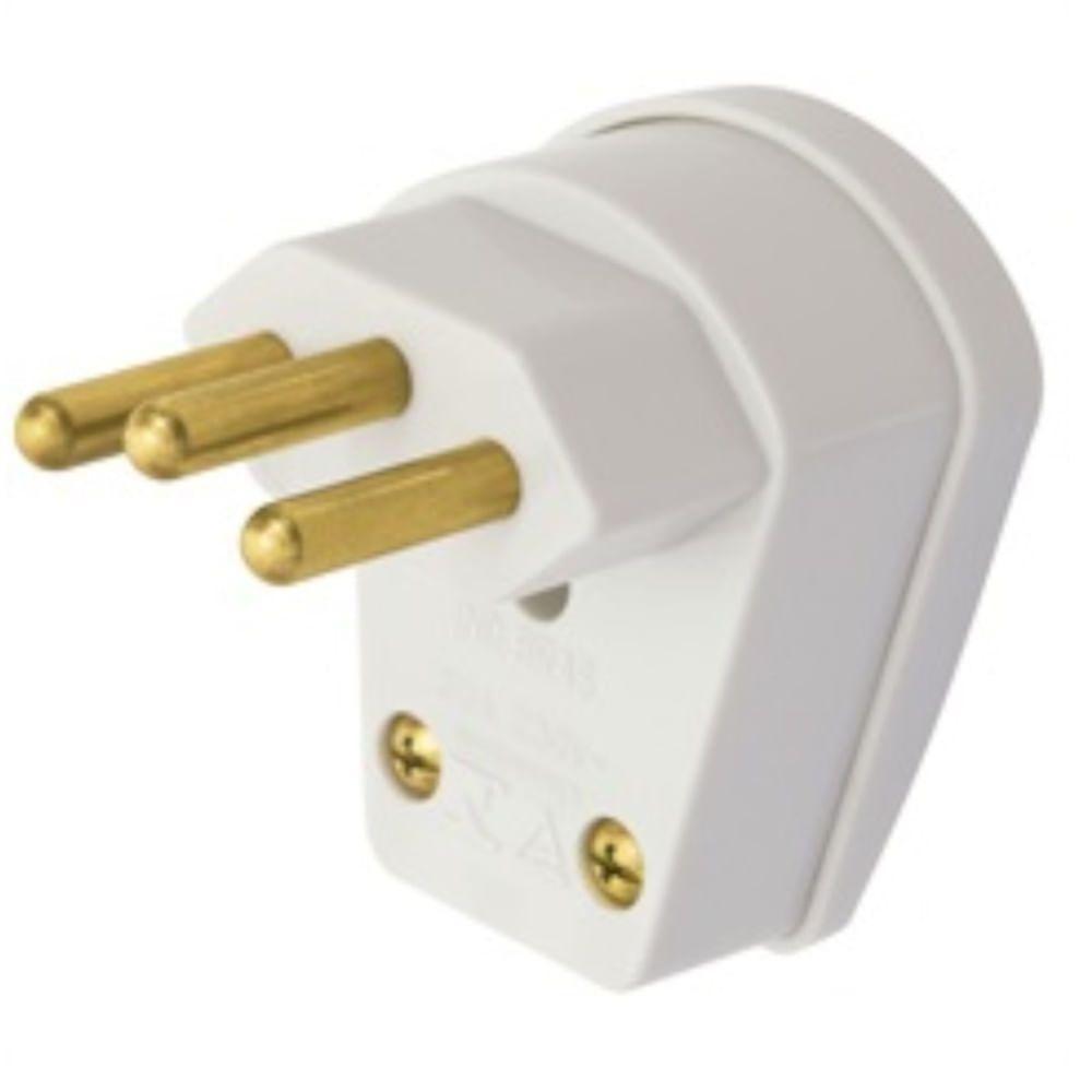 Plugue Bipolar 2p+t Padrão Cinza - 1482 - Fame Plugue Bipolar 2p+t Padrao Cinza Fame 1482 . - 1