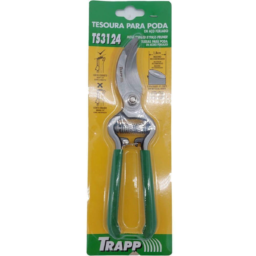 Tesoura Para Poda Em Aço Forjado Ts-3124 - 3936107 - Trapp - 3