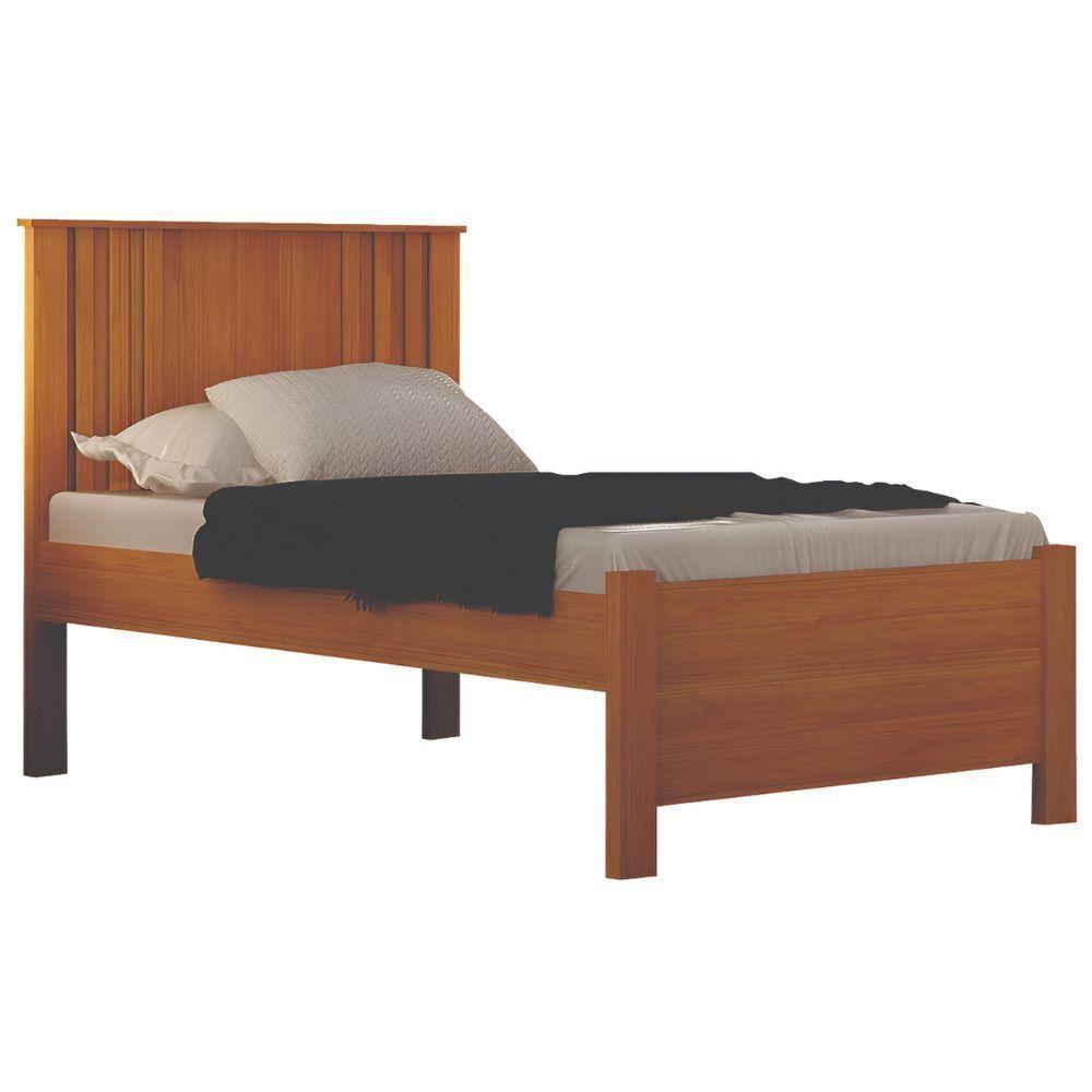 Cama Solteiro Milano Cinamomo Leifer Móveis - 1