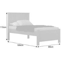 Cama Solteiro Milano Cinamomo Leifer Móveis - 4