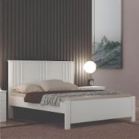 Cama Casal Milano Branco Leifer Móveis - 2