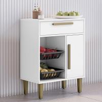 Balcão De Cozinha Com Fruteira Lorena 1 Porta 1 Gaveta Branco Kaiki Móveis - 2