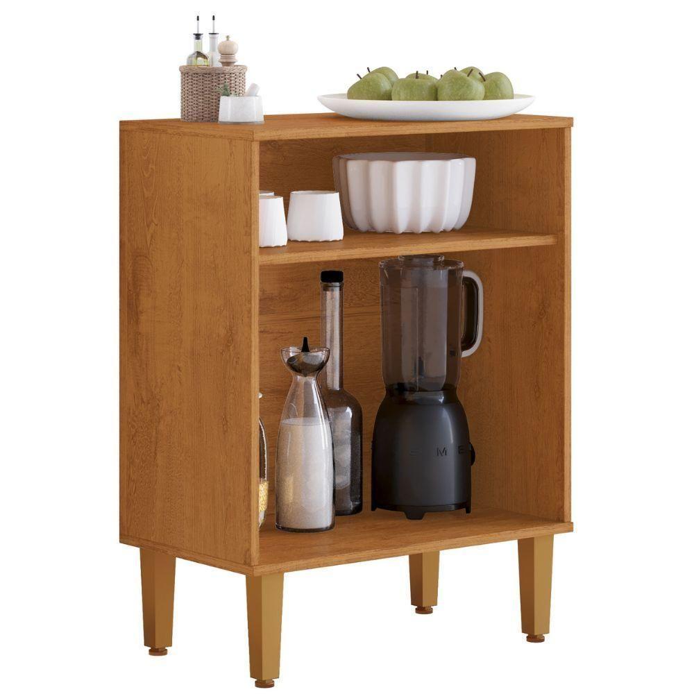 Balcão De Cozinha Lorena 2 Portas Nature Off Kaiki Móveis - 4