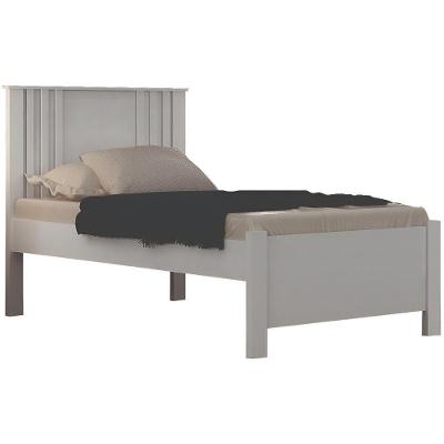 Cama Solteiro Milano Branco Leifer Móveis