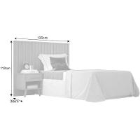 Cabeceira Solteiro Ripado Milano Cinamomo Leifer Móveis - 3