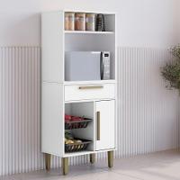 Armário Fruteira Lorena 1 Gaveta Branco Kaiki Móveis - 2