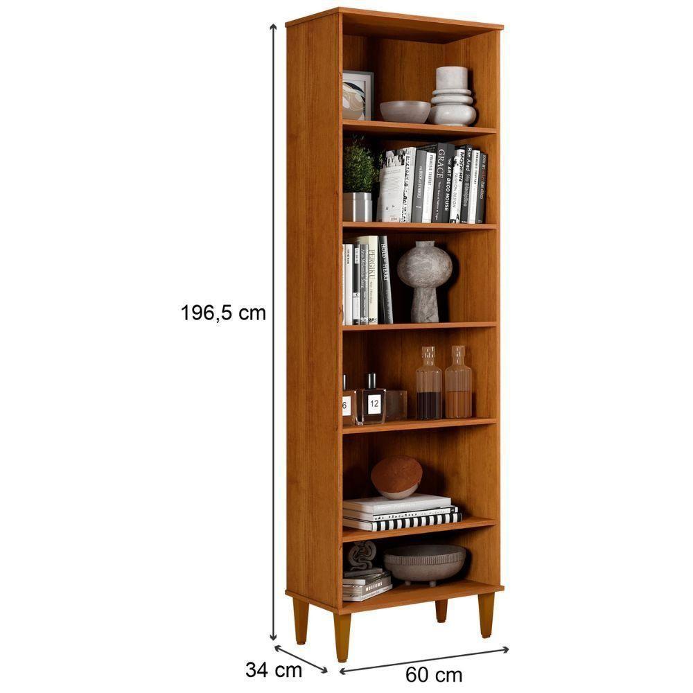 Estante Livreiro Manaus Nature Kaiki Móveis - 3