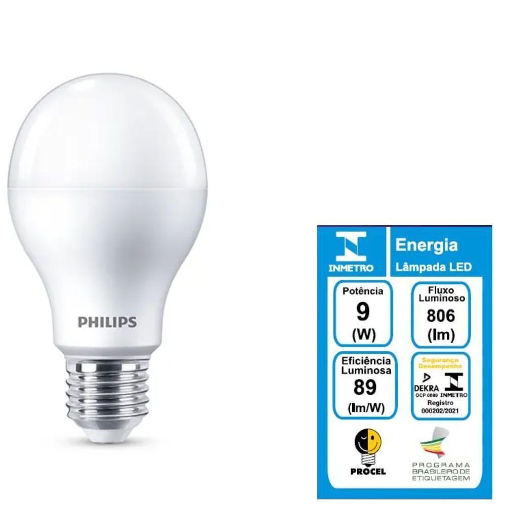 Lâmpada Led Bulbo 9 Watts Base E27 Branca Fria - 929002038012 - Philips - 5