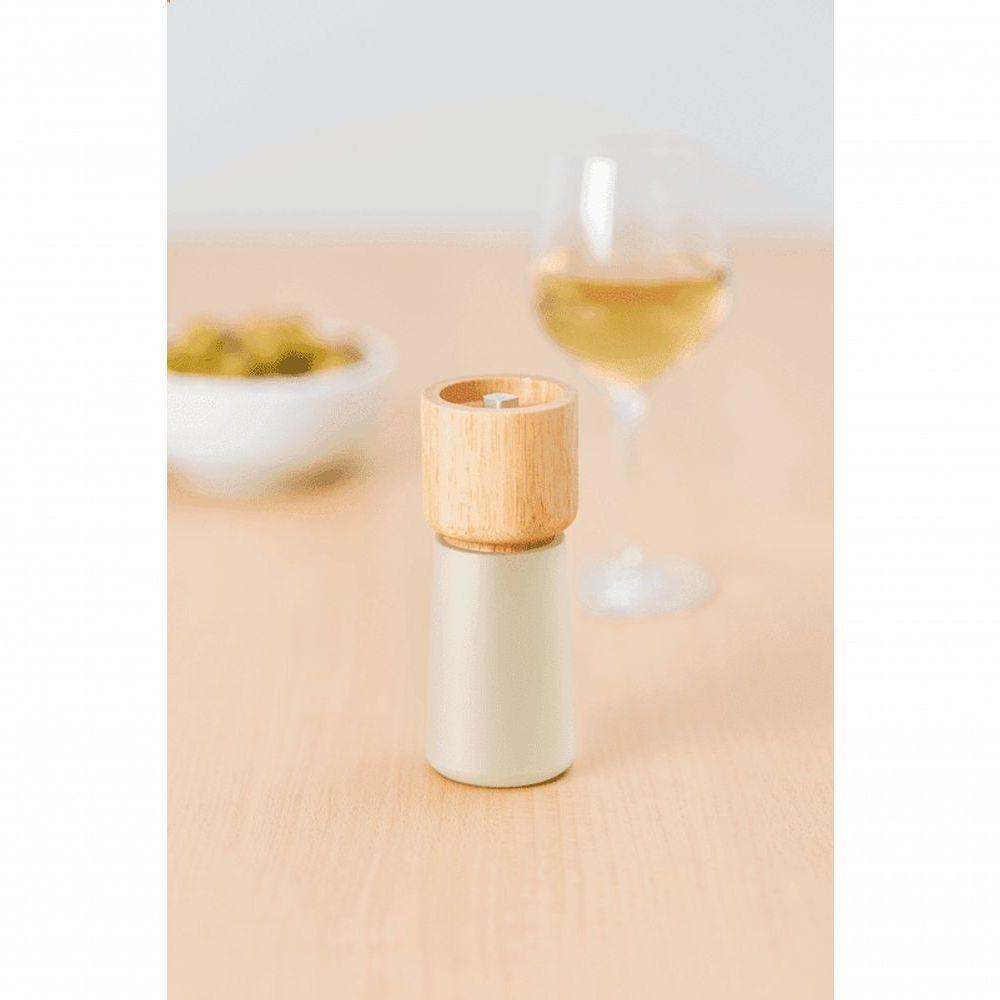 Moedor Tramontina De Sal E Pimenta Realce 13,7cm Cinza Em Madeira Seringueira - 2