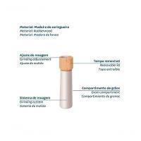 Moedor Tramontina De Sal E Pimenta Realce 13,7cm Cinza Em Madeira Seringueira - 3