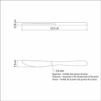 Faca De Mesa Forjada Tramontina Em Aço Inox Berlin Brilho 6mm - 3