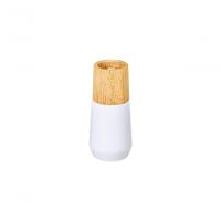 Moedor Tramontina De Sal E Pimenta Realce 12,7cm Branco Em Madeira Seringueira - 1