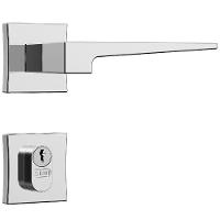 Fechadura Classic Polaris 3200 Com Roseta Quadrada Para Exterior Cromada - 30025 - Stam - 1