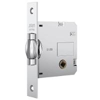 Fechadura Nice 1025 Com Trinco Rolete E Roseta Quadrada Cromado Para Banheiro - 14262 - Stam - 1