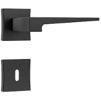 Fechadura Classic Polaris 3200 Com Roseta Quadrada Para Interior Black - 40752 - Stam - 1