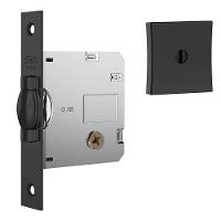 Fechadura 1005 Tetra Com Trinco Rolete E Roseta Quadrada Black - 40779 - Stam - 2