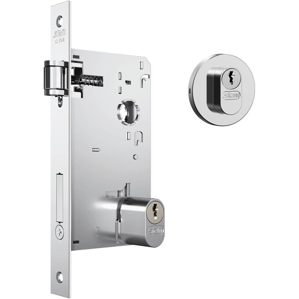 Fechadura Versailles 1601 Trinco Rolete Com Roseta Em Inox Para Exterior - 37294 - Stam - 3