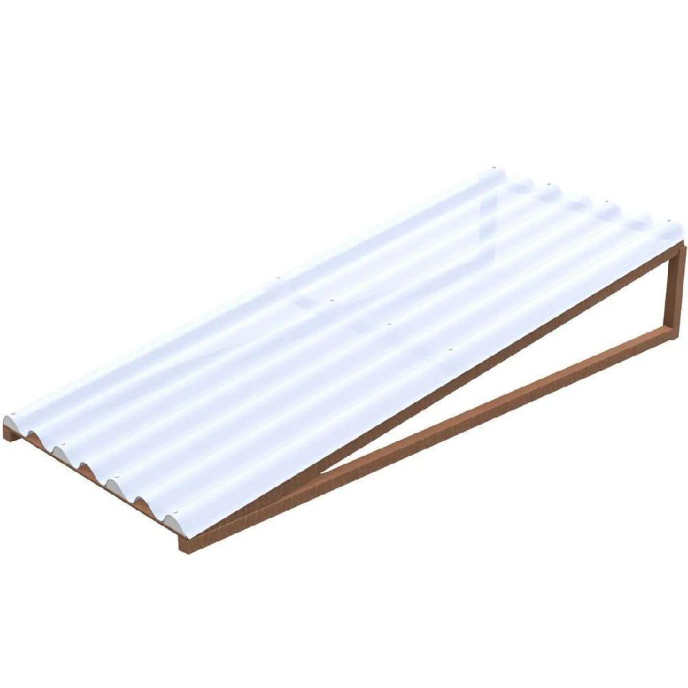 Telha Plástica Onda Alta 1,2mm 2,44x1,10 Metros - 51.0244 - Atco Telha Plast Onda Alta 2,44x1,10 Atco-ibrap - 4