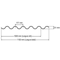 Telha Plástica Onda Alta 1,2mm 2,44x1,10 Metros - 51.0244 - Atco Telha Plast Onda Alta 2,44x1,10 Atco-ibrap - 5