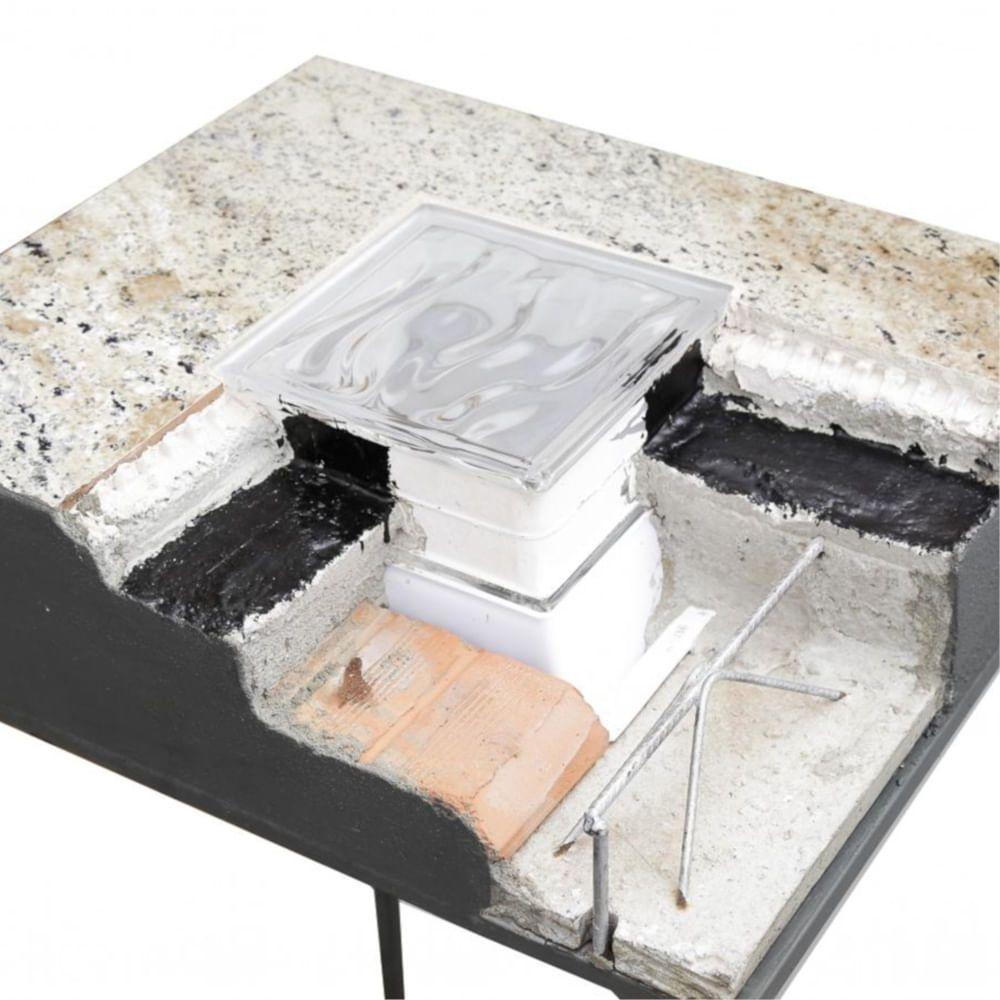 Suporte De Bloco De Vidro Para Laje H8-25 - 1308 - Mão Na Obra - 4