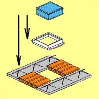 Suporte De Bloco De Vidro Para Laje H8-25 - 1308 - Mão Na Obra - 2