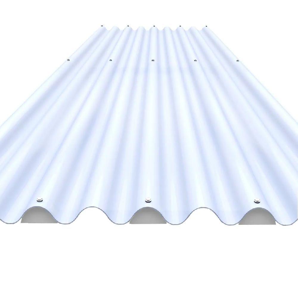 Telha Plástica Onda Alta 1,2mm 1,53x1,10 Metro - 510153 - Atco Telha Plast Onda Alta 1,53x1,10 Atco-ibrap - 5