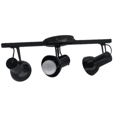 Spot Trilho Triplo Preto - 1123-s - Induplas