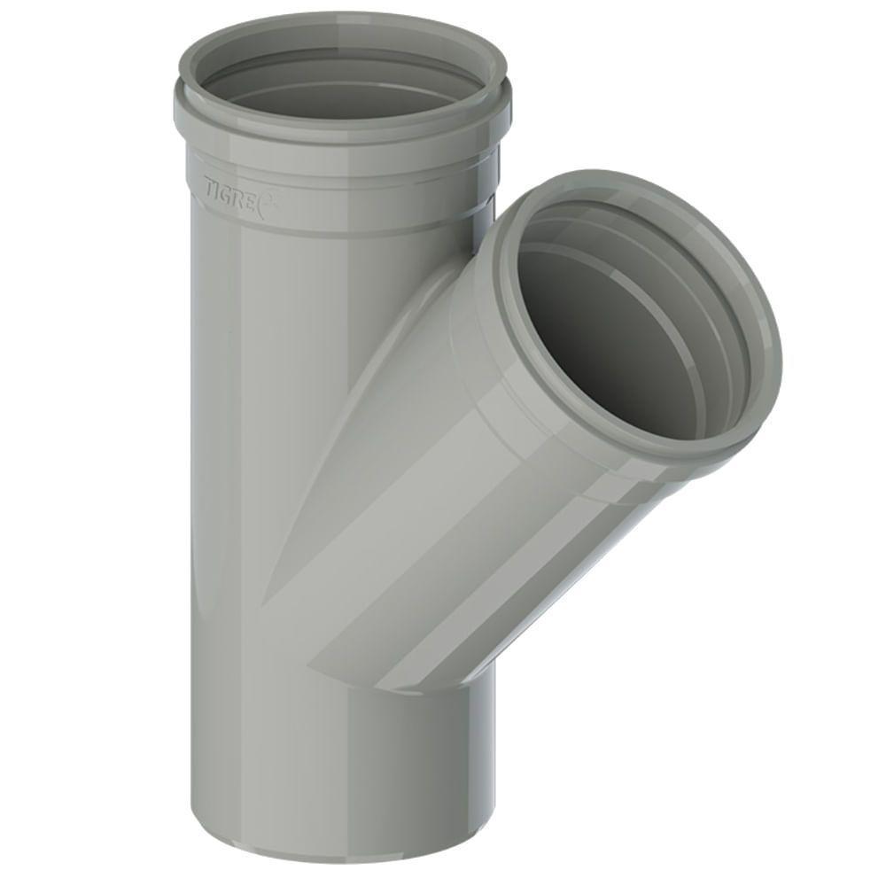 Junção Simples Série R 40x40mm - 26751365 - Tigre Junção Simples Série R Dn 40 - 26751365 - Tigre - 1