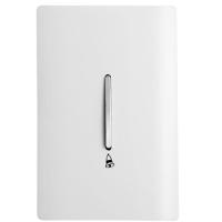 Pulsador Para Campainha Vertical Cromada Com Placa 4x2 Branca - Dc-120017 - Novara - 1