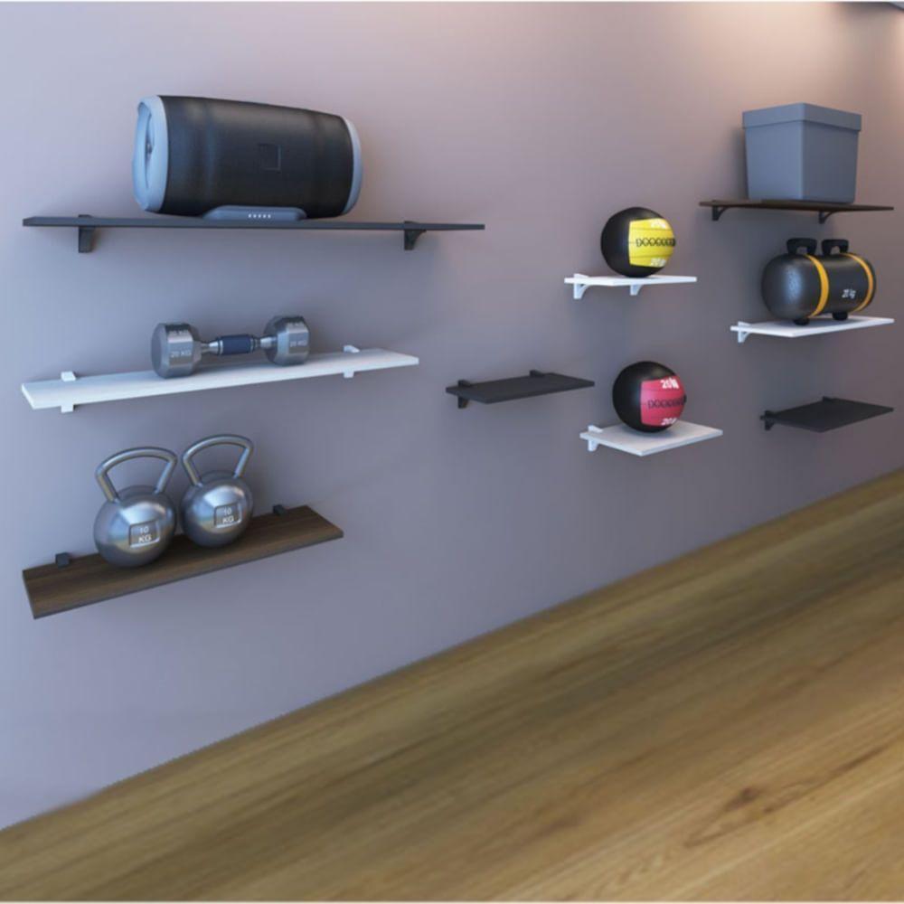 Par De Suporte Para Prateleira Belle Preto - Belle-pr - Multivisão - 2