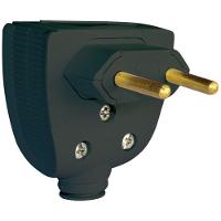 Plugue 2p 10 Ampères Preto - 615850 - Pial Plug 2p 10a Preto 650651-615850 Pial Pial-plugues - 1