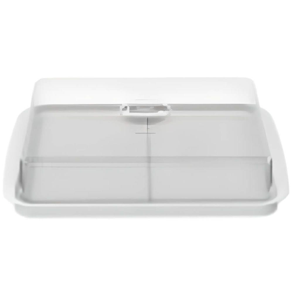 Porta Frios Duplo Branco Com Tampa Transparente Cozy - 10180-3007 - Coza - 1