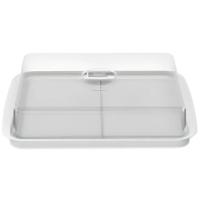 Porta Frios Duplo Branco Com Tampa Transparente Cozy - 10180-3007 - Coza - 1