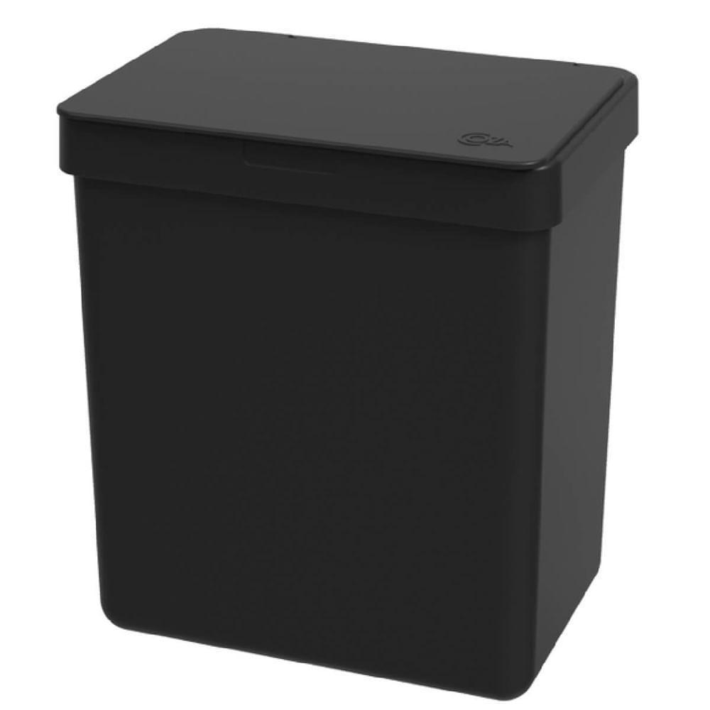Lixeira Plástica Single 2,5 Litros Preta - 17009-0008 - Coza - 1